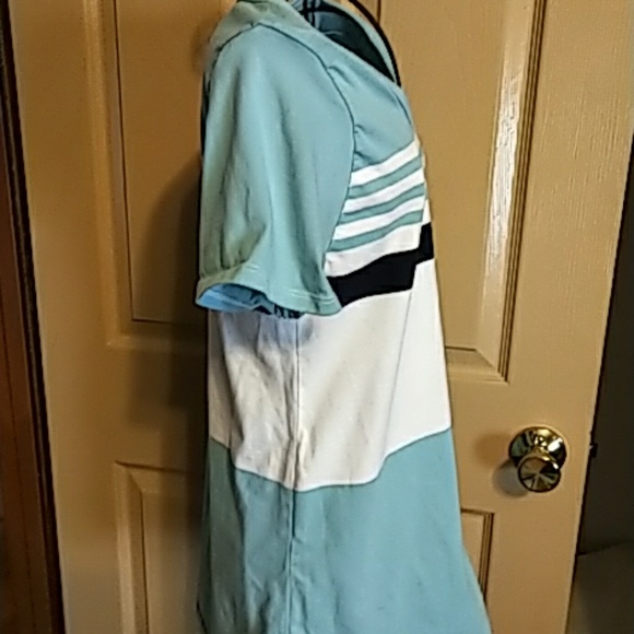 LuLaRoe womens top XS blue & white pre owned - Picture 7 of 7